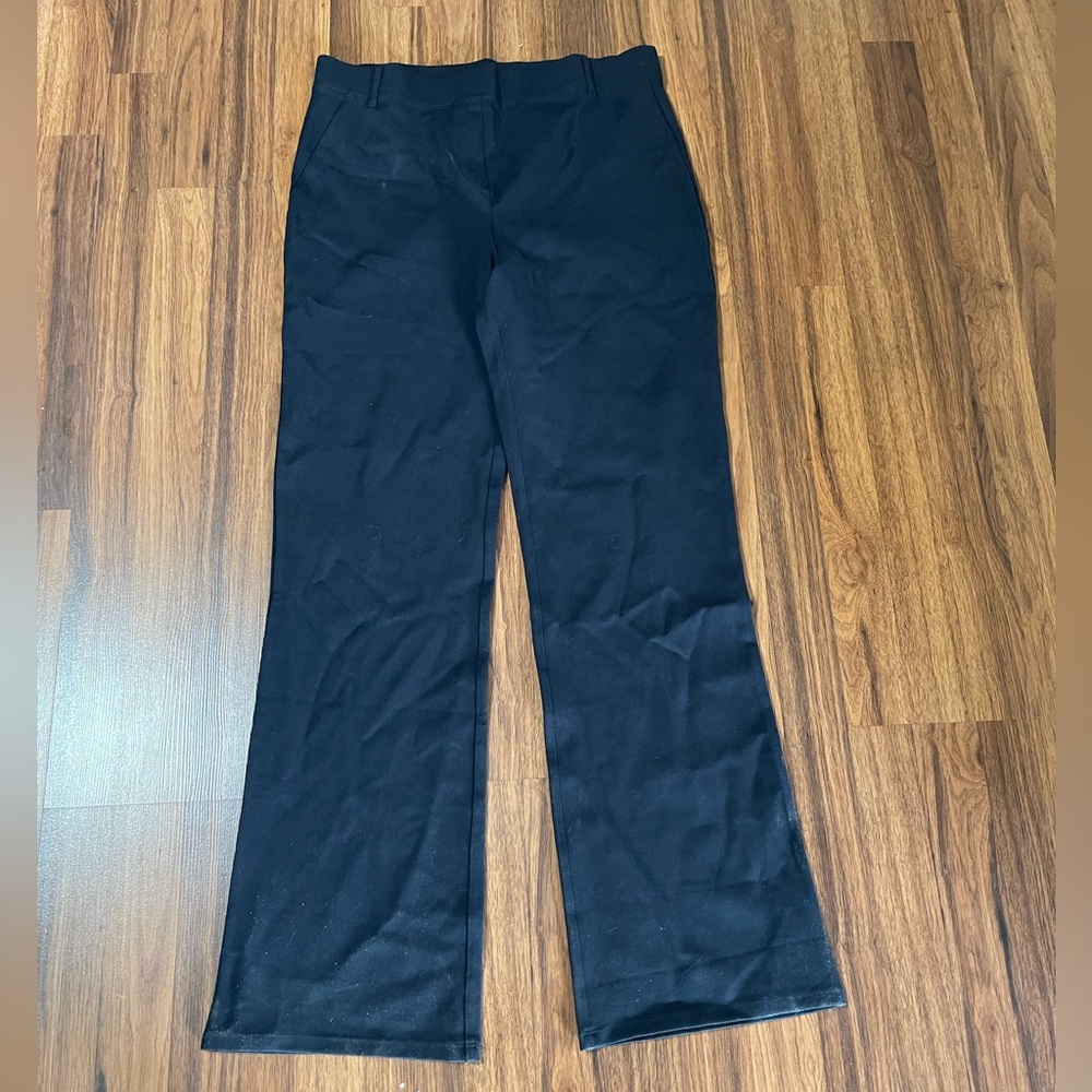 NWT Quince Navy Blue Ponte Boot Cut  pant size L